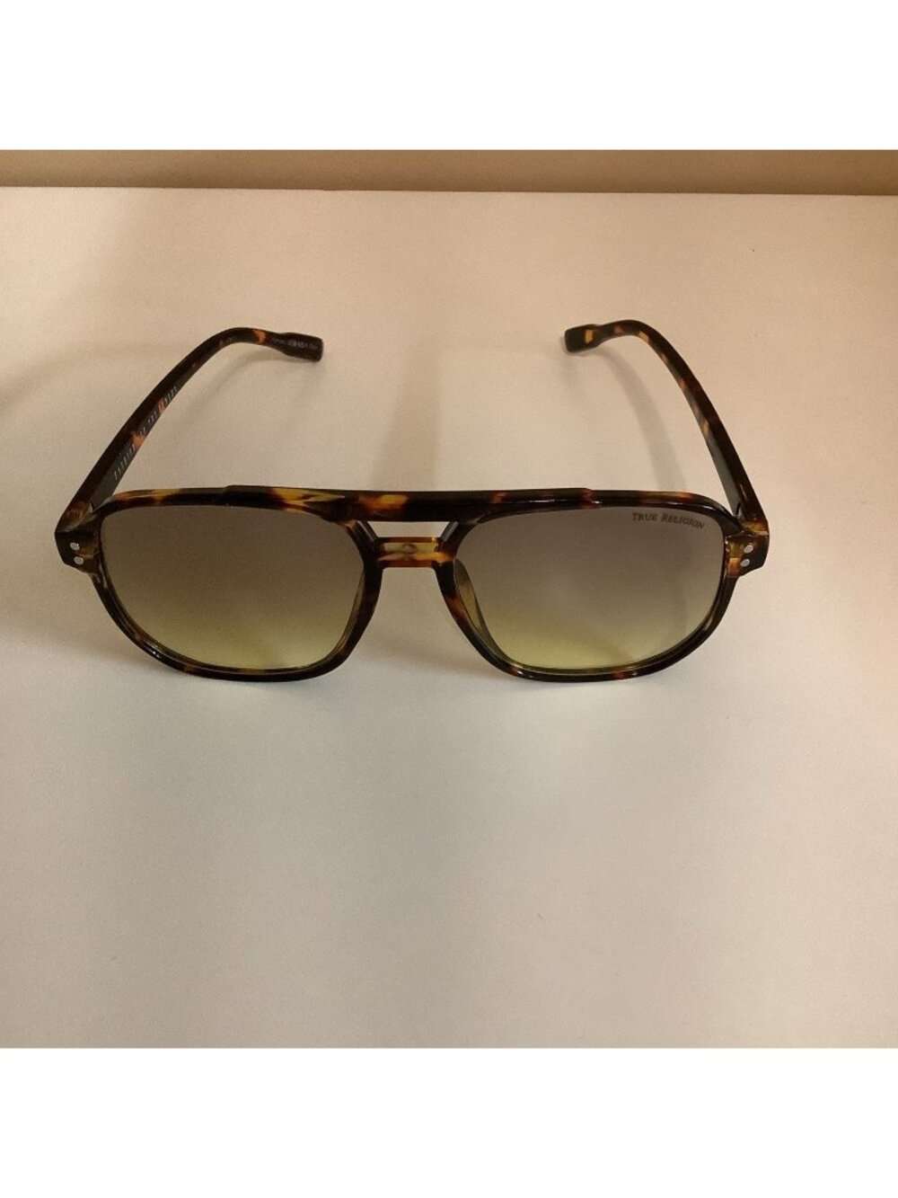 True Religion Tortoise Shell Aviator Sunglasses, Preloved
